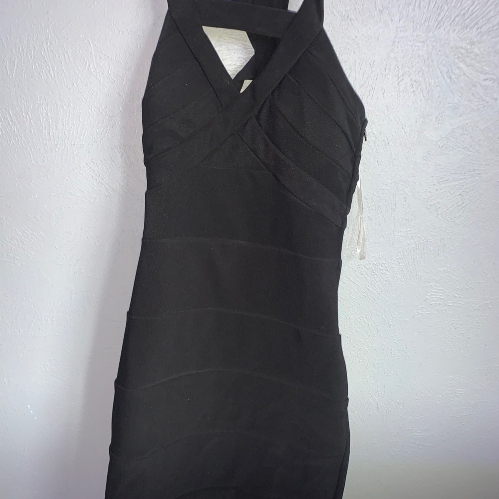 Black tight dress